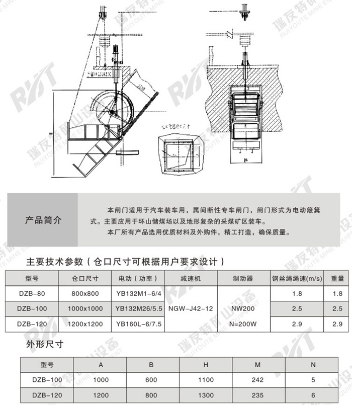 DZB型滑坡電動(dòng)裝車簸箕